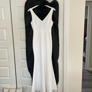 Lulus into your heart white maxi dress